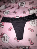 Black Lace Thong
