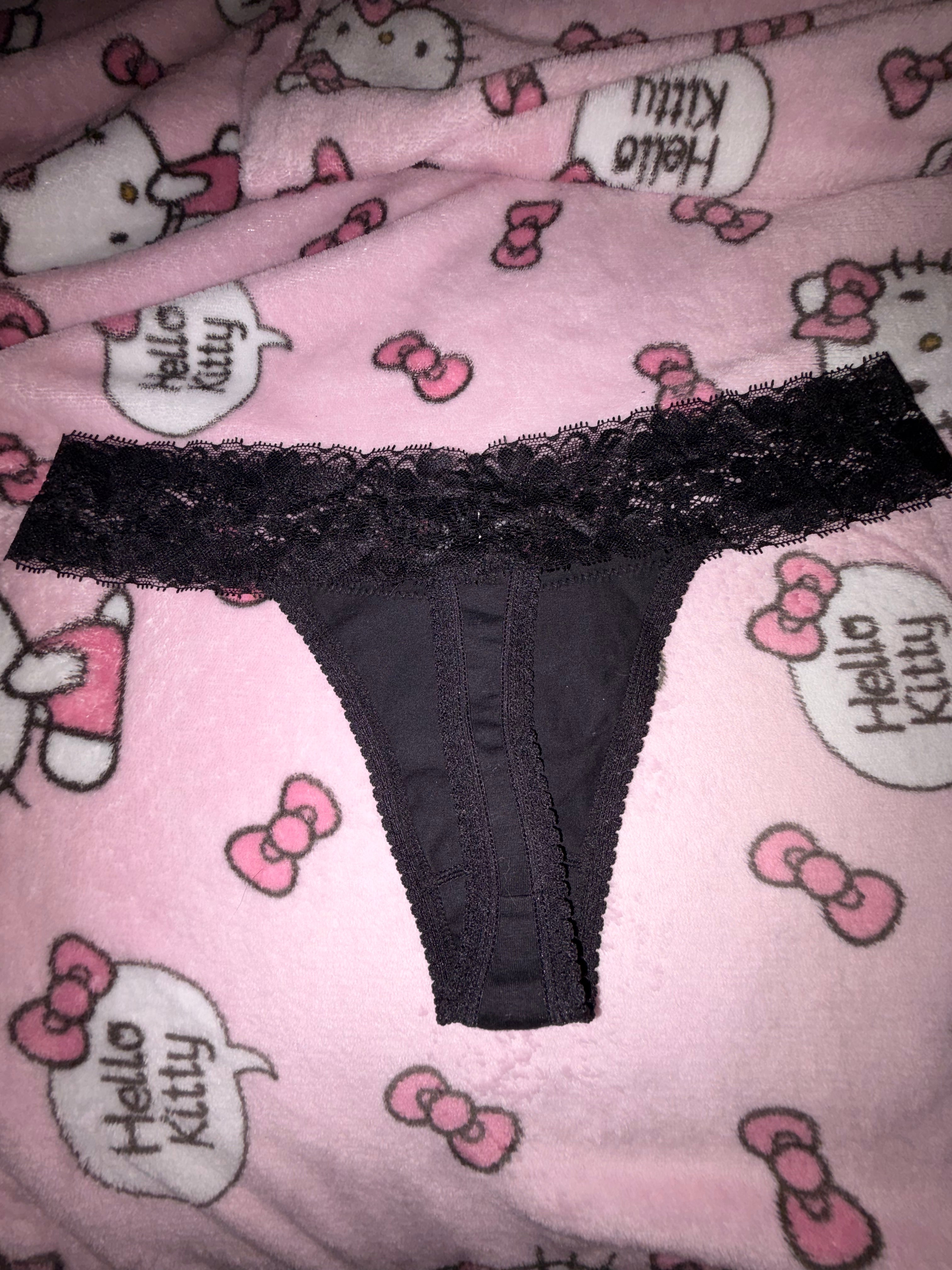 Black Lace Thong