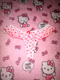 Sheer Heart Ruffle Thomg Panties