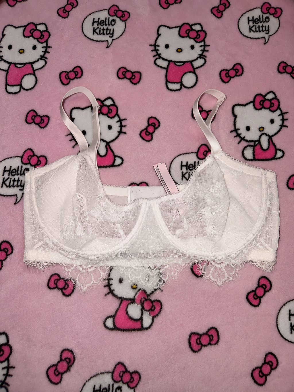 White Lace Bra