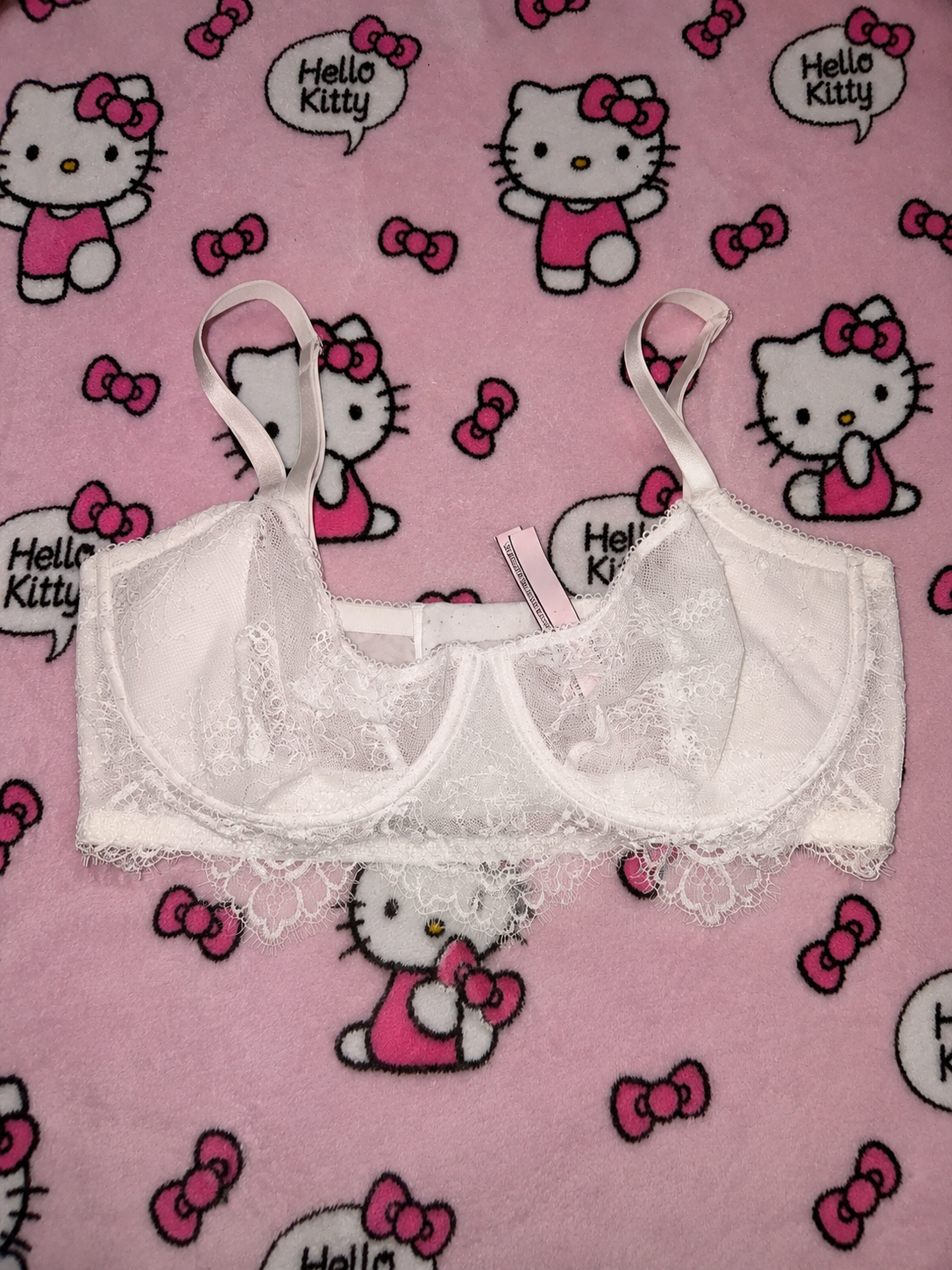 White Lace Bra